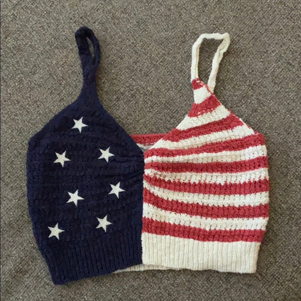 Stars and Stripes cropped tank